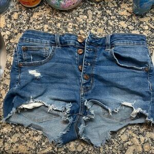 Blue Denim Women's Shorts